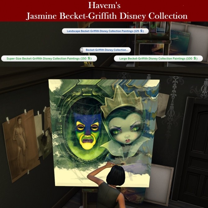 Sims 4 Art Collection for easel Becket Griffith paintings by Havem at Mod The Sims