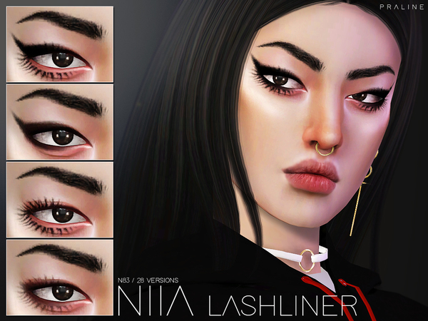 Sims 4 Niia Lashliner N83 by Pralinesims at TSR