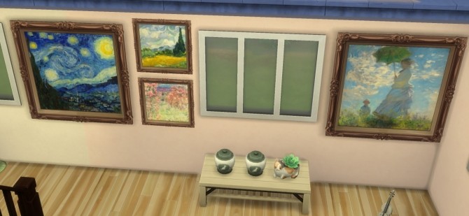 Sims 4 Impressionist Paintings by Monet and Van Gogh by EmilitaRabbit at Mod The Sims