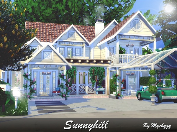 Sims 4 Sunnyhill house by MychQQQ at TSR