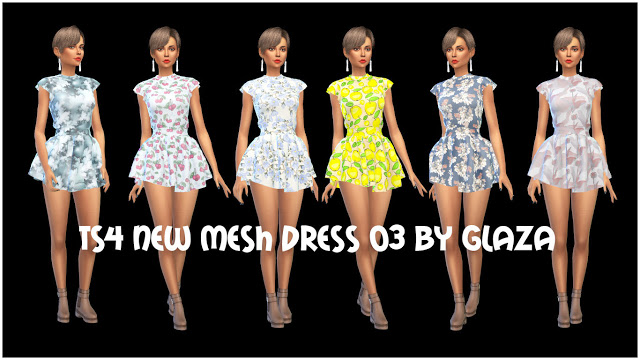Sims 4 Dress 03 at All by Glaza