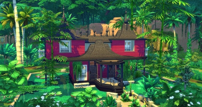 Sims 4 Calypso house by Angerouge at Studio Sims Creation