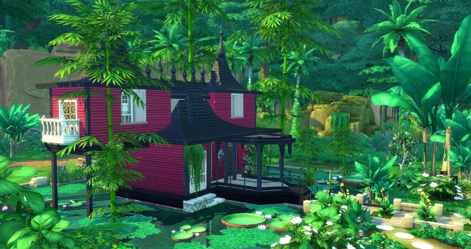 Sims 4 Calypso house by Angerouge at Studio Sims Creation