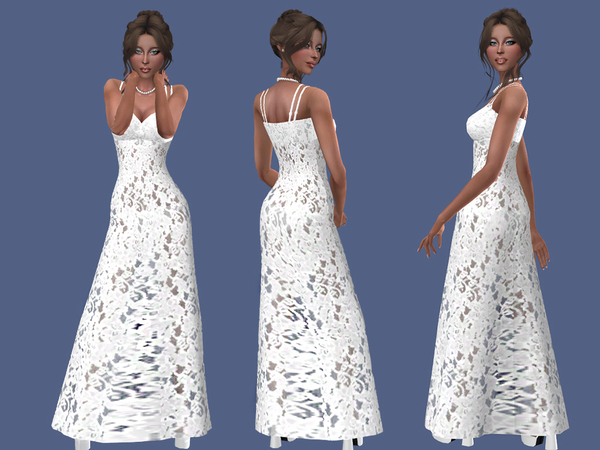 Sims 4 Louisa dress by Simalicious at TSR