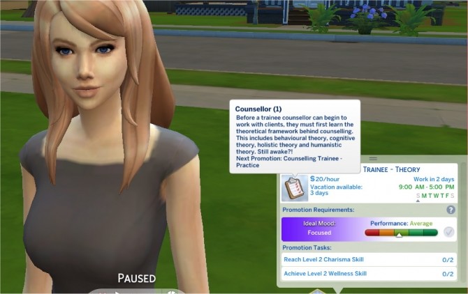 Sims 4 Counsellor Career by PurpleThistles at Mod The Sims