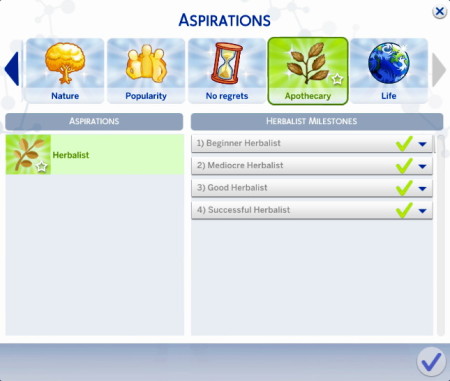 Herbalist Aspiration by MarieLynette at Mod The Sims