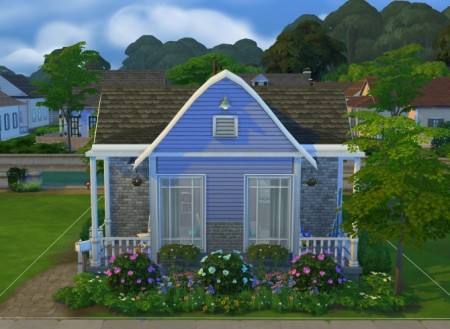 Cosy Starter House NoCC by OxanaKSims at Mod The Sims