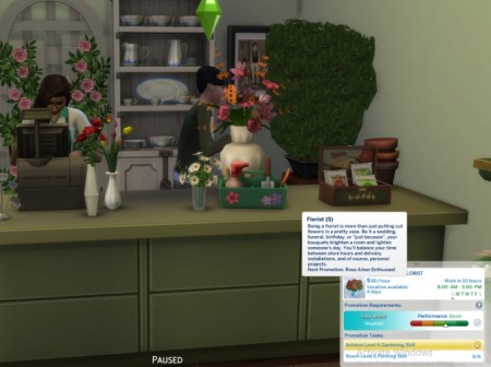 Florist Career by mauvejijno at Mod The Sims