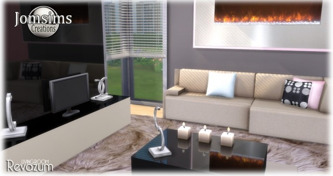 Sims 4 Revazum livingroom at Jomsims Creations
