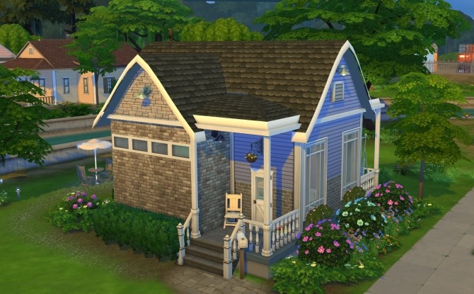 Sims 4 Cosy Starter House NoCC by OxanaKSims at Mod The Sims