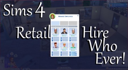 Retail Hire Who Ever by PolarBearSims at Mod The Sims