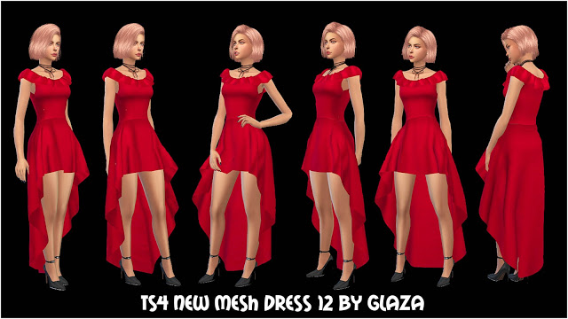 Sims 4 DRESS 12 at All by Glaza