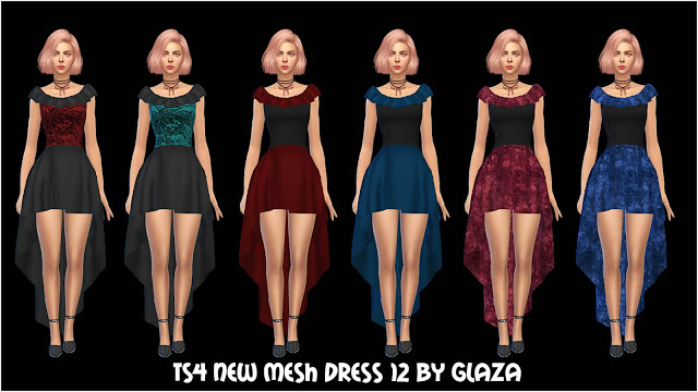 Sims 4 DRESS 12 at All by Glaza
