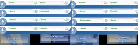More Italian Names by Daleko at Mod The Sims