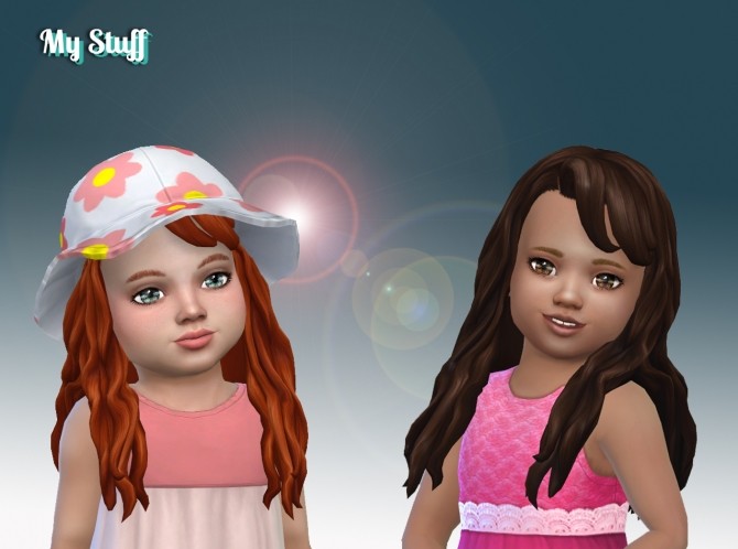 Sims 4 Daisy Hairstyle V2 for Toddlers at My Stuff