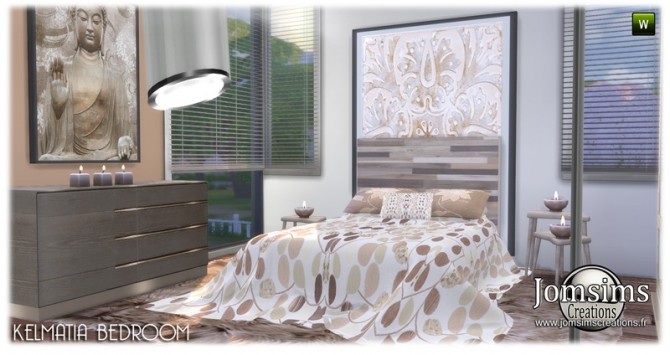 Sims 4 Kelmatia bedroom at Jomsims Creations