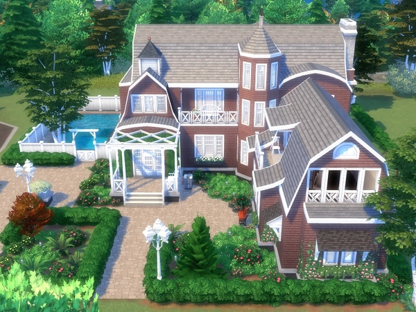 Sims 4 Seaclusion Coastal Mansion by Moniamay72 at TSR