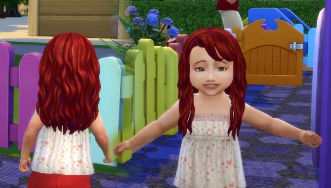 Sims 4 Daisy Hairstyle V2 for Toddlers at My Stuff