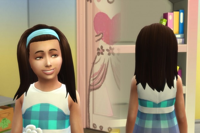 Sims 4 Frances Hair for Girls at My Stuff