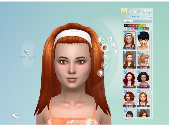 Sims 4 Frances Hair for Girls at My Stuff