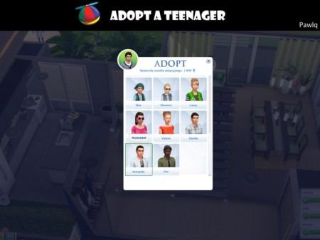 Adopt a teenager by Pawlq at Mod The Sims