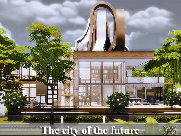 Sims 4 The city of the future house by Danuta720 at TSR