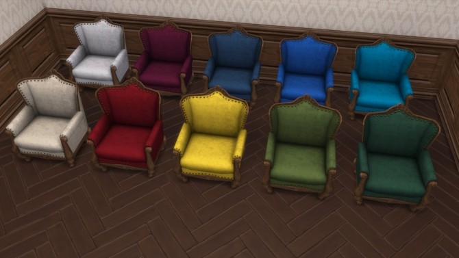 Sims 4 Moelleux Living Chair by TheJim07 at Mod The Sims