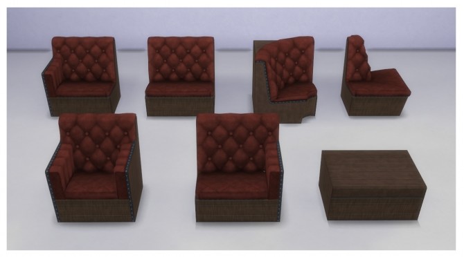 Sims 4 Functional Sectional Dive Seating Plus Table by Menaceman44 at Mod The Sims