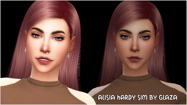 Sims 4 ALISIA HARDY at All by Glaza