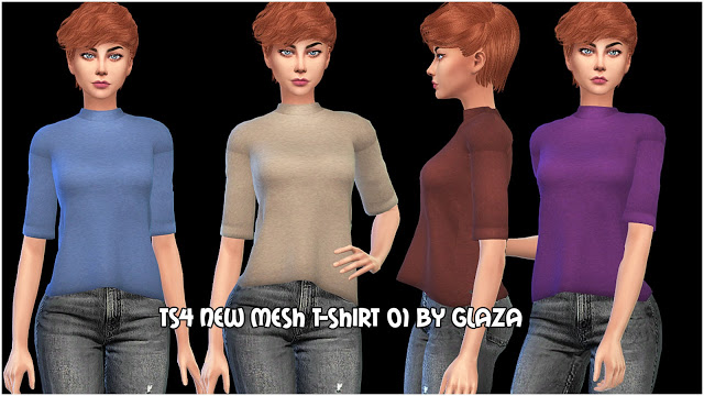 Sims 4 T shirt 01 at All by Glaza