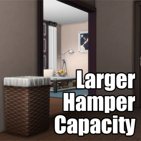 Larger Hamper Capacity by egureh at Mod The Sims