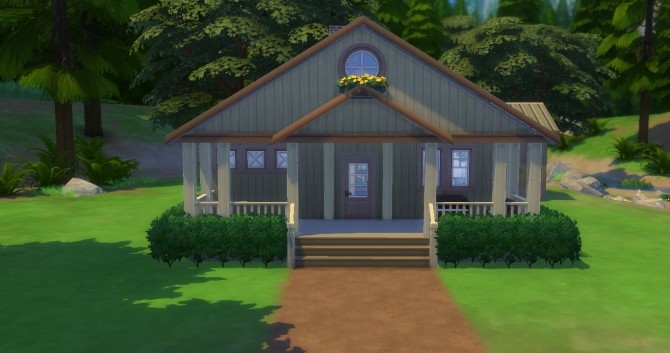 Sims 4 Wooden Rustic house by NoteCat at Mod The Sims