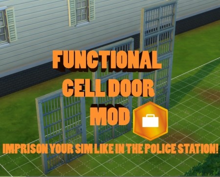 Functional Cell door mod like in the police station by mome89x at Mod The Sims