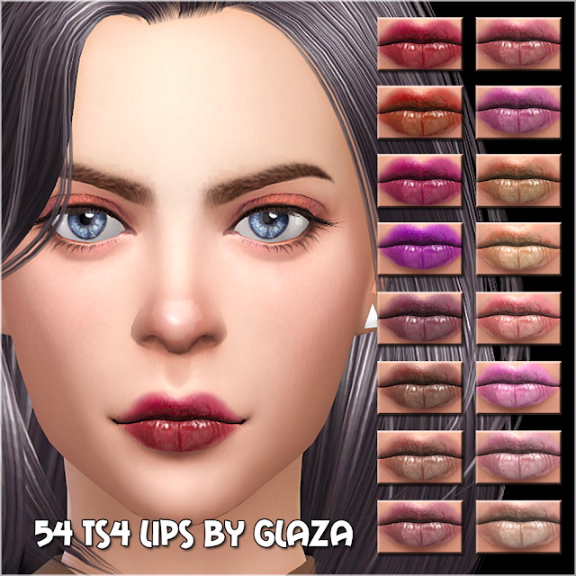 Sims 4 Lips #54 at All by Glaza