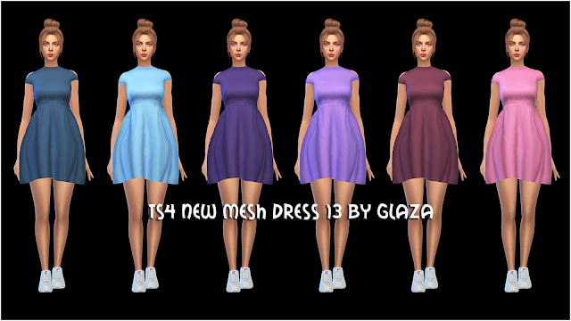 Sims 4 DRESS 13 at All by Glaza