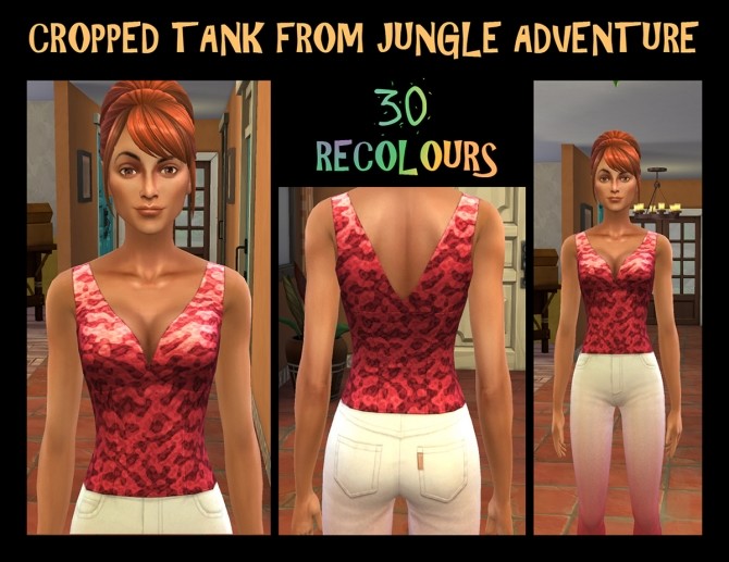 Sims 4 Cropped Tank Top by Simmiller at Mod The Sims