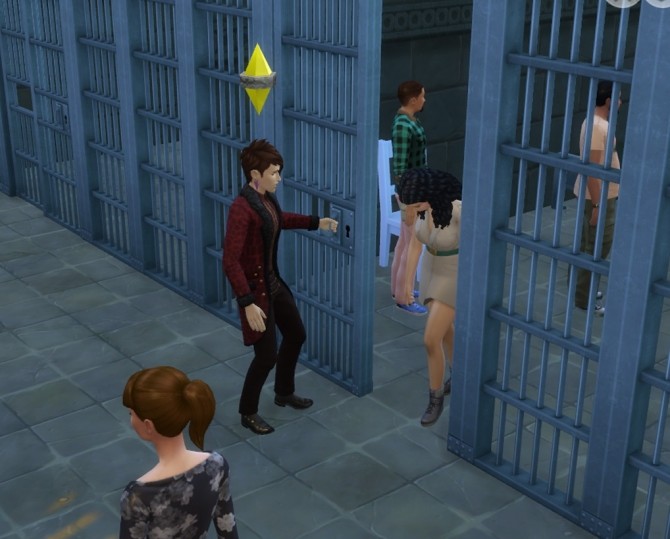 Sims 4 Functional Cell door mod like in the police station by mome89x at Mod The Sims