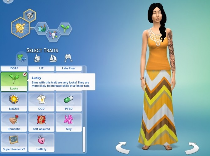 Sims 4 Lucky and Unlucky Traits by GoBananas at Mod The Sims