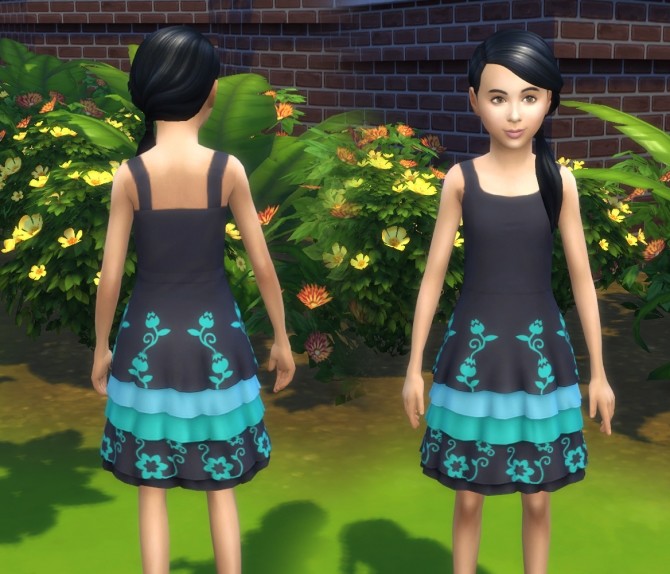 Sims 4 Dress Tiered Conversion at My Stuff