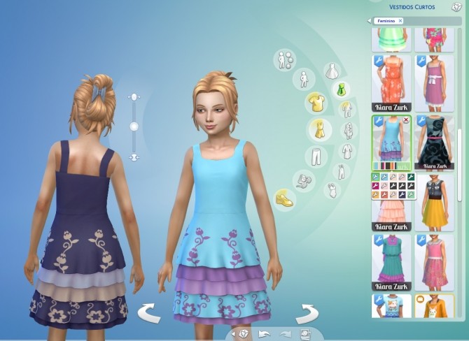 Sims 4 Dress Tiered Conversion at My Stuff
