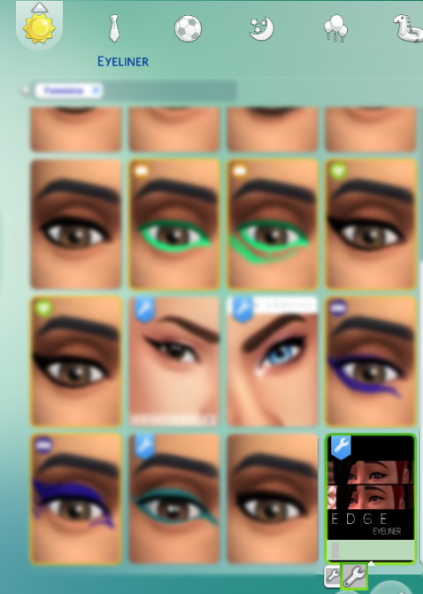 Sims 4 EDGE Eyeliner by Staarchild at Mod The Sims