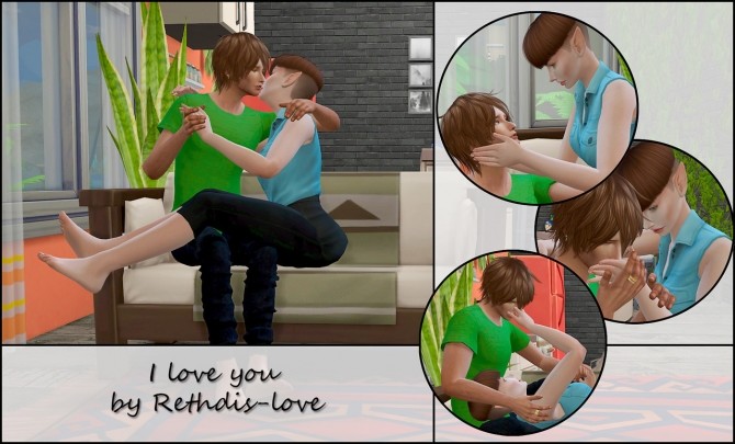 Sims 4 I love you poses at Rethdis love