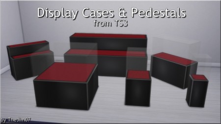 Display Cases & Pedestals from TS3 by TheJim07 at Mod The Sims