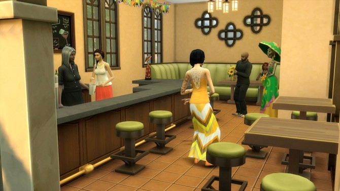 Sims 4 La Catarina Restaurant by Moscowlyly at Mod The Sims