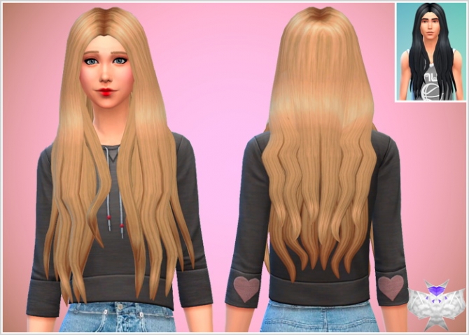 Liana Hair at David Sims » Sims 4 Updates