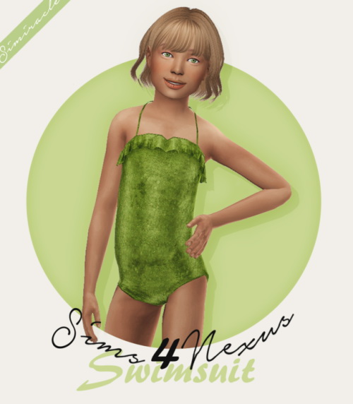 Sims 4 Jocelyn Recolor Swimsuit Kids at Simiracle