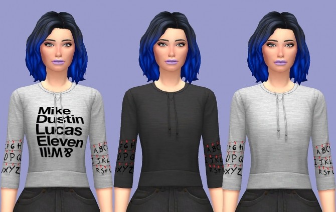 Sims 4 Stranger Things Sweater at Kass
