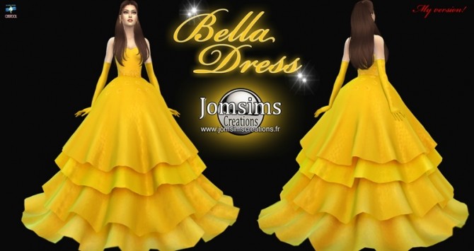 Sims 4 Bella dress at Jomsims Creations