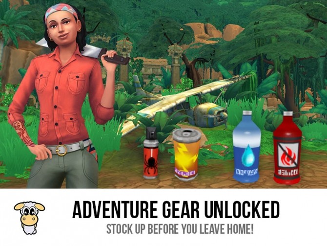Sims 4 Adventure Gear Unlocked by indiaskapie at Mod The Sims