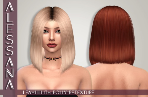 Sims 4 LeahLillith Polly Hair Retexture at Alessana Sims